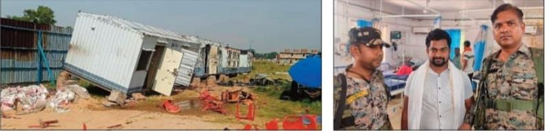 बादम कोल परियोजना क्षेत्र में तनाव: बीजीआर कंपनी के साइट कार्यालय में तोड़फोड़,एक गिरफ्तार